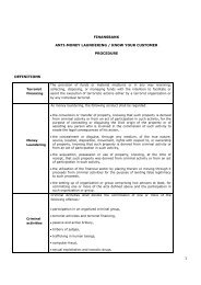 finansbank anti-money laundering / know your customer procedure