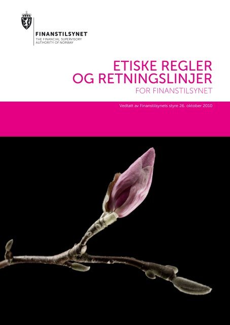 Etiske regler og retningslinjer for Finanstilsynet