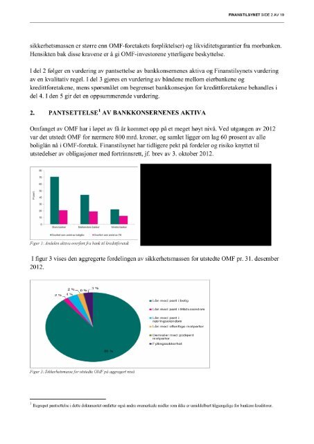 Brev til Finansdepartementet datert 4. mars 2013 - Finanstilsynet