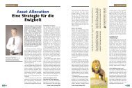 Asset Allocation Eine Strategie für die Ewigkeit - Finanz-Archiv