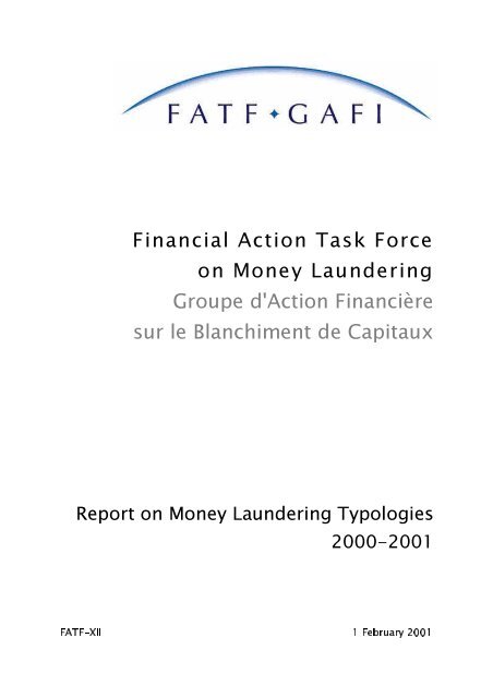 Financial Action Task Force On Money Laundering Groupe Fincen