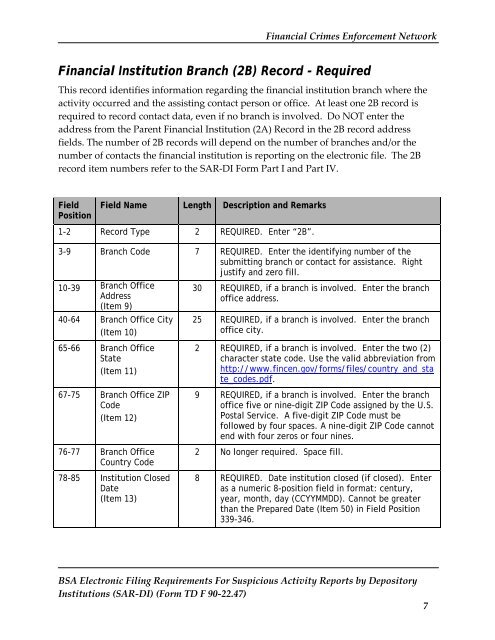 Record - Required - FinCEN