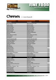 Cheese III - Fine Food International