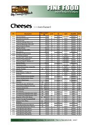 Cheese II - Fine Food International