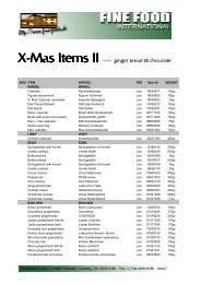 X-Mas Items II Mas Items II - Fine Food International