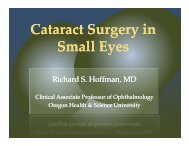 Cataract Surgery in Small Eyes
