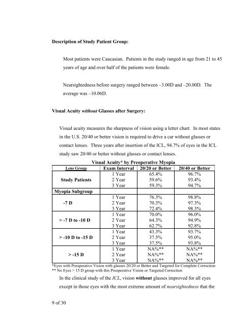 ICL Patient Information Booklet