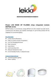 Power LED BASE OF PLASMA chips integrated module BOP020 series