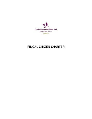 Download Citizen Charter - pdf - Fingal County Council