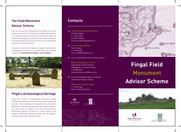 Field Monument Advisor Leaflet - pdf - Fingal County Council