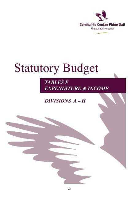 Annual Budget 2012 - pdf - Fingal County Council