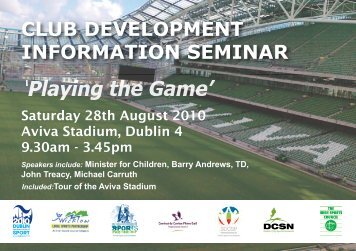 Download Club Development Conference brochure email version