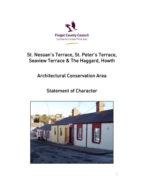 Howth St. Nessans & St. Peters Terrace ACA Statement of Character