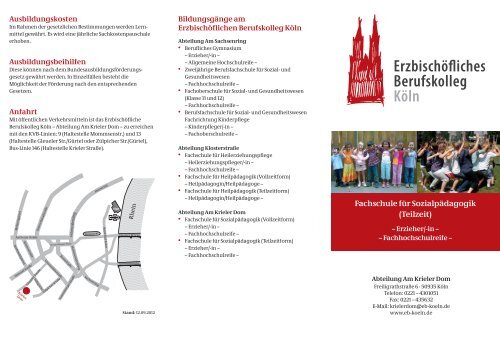 Bildungsgangflyer - Erzbischöfliches Berufskolleg Köln