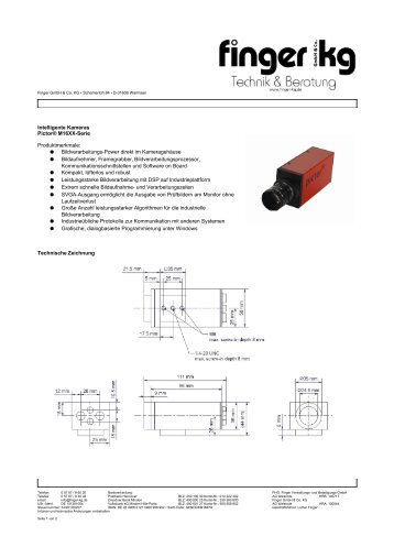 Datenblatt - finger gmbh & co. kg