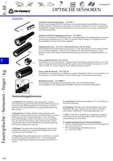 Faserprogramm Tri-Tronis