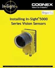 Installing In-Sight® 5000 Series Vision Sensors - finger gmbh & co. kg