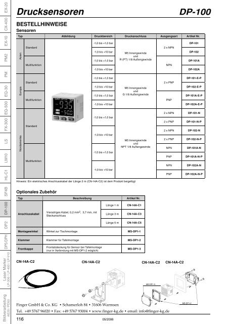 DP-100 - finger gmbh & co. kg