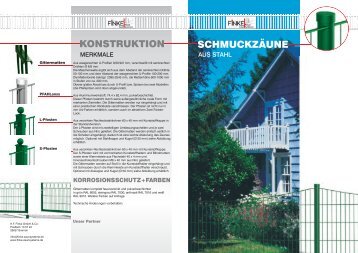 schmuckzäune - Finke Neue ZaunSysteme