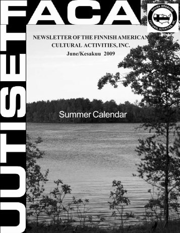 June - Finnish American Cultural Activities, Inc.