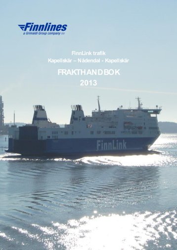 Kapellskär FRAKTHANDBOK 2013 - Finnlines