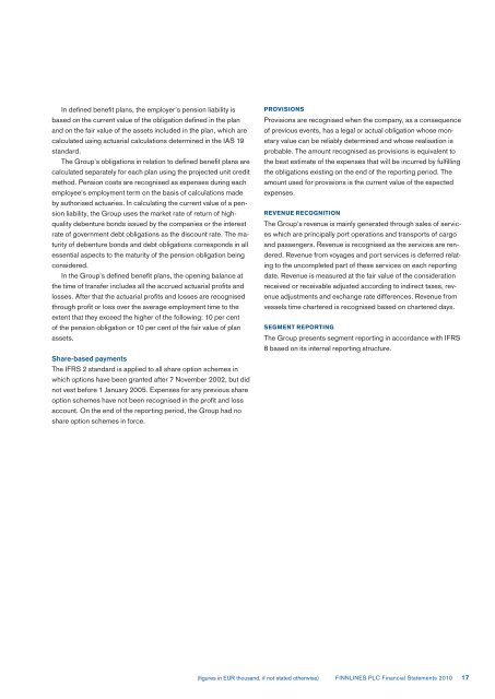 FINANCIAL STATEMENTS 2010 - Finnlines