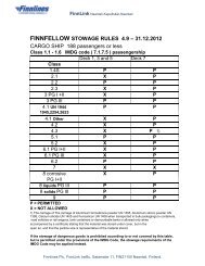 finnfellow stowage rules 4.9 – 31.12.2012 - Finnlines