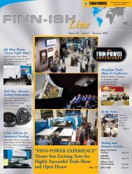 FINN-POWER EXPERIENCE - Finn-Power International, Inc.