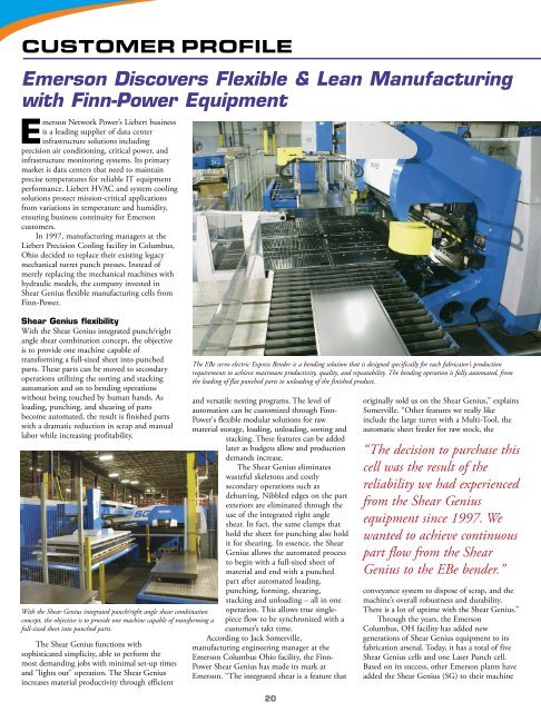 Volume 20 Issue 2 - Finn-Power International, Inc.