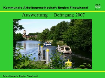 Kein Folientitel - in der Region Finowkanal