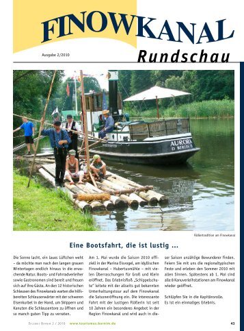 Rundschau - in der Region Finowkanal