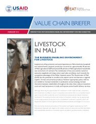 Value Chain Briefer: Livestock in Mali - Fintrac Inc.