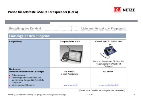 Produktpraesentation Anbindung EVU ... - DB Netz AG - DB Netze