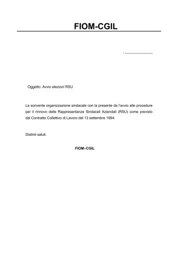 Modulistica completa Confapi - Fiom - Cgil
