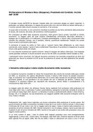 Commissione Acciaio dell'OCSE - Fiom