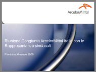 Riunione congiunta Arcelor Mittal Italia con le ... - Fiom