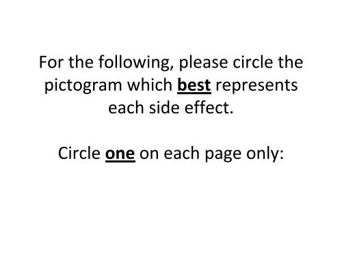FIP Side Effects Pictogram Survey Paper version