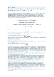 25-11-2008 Sentenza del Consiglio di Stato n. 5578 del 2008 ... - Fipe