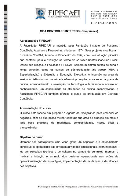 Investimentos para Iniciantes - Curso Gratuito FIPECAFI - Cursos de  diversos eixos de conhecimento.