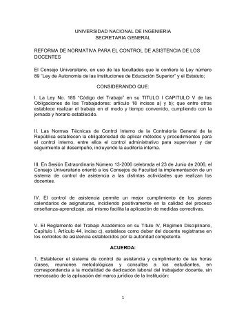 REFORMA-NORMATIVA PARA EL CONTROL DE DOCENTES ...