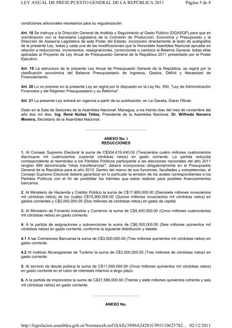 Normas Jurídicas de Nicaragua - FIQ