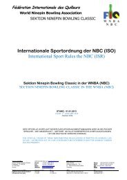 Internationale Sportordnung der NBC (ISO) International Sport ...