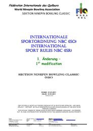 international sport rules nbc (isr)