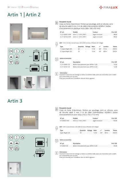 Téléchargement en PDF - Firalux Design AG