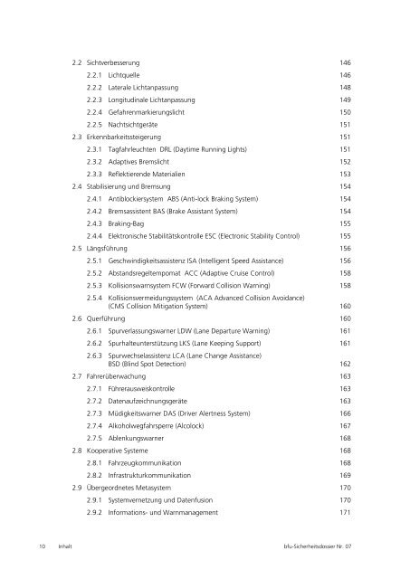 Personenwagen-Lenkende und -Mitfahrende - BfU