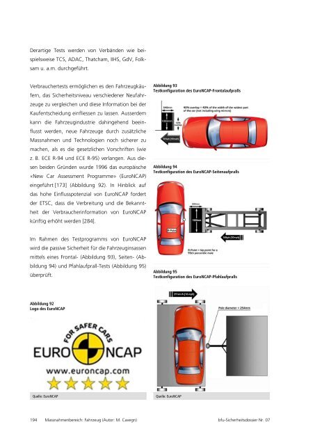 Personenwagen-Lenkende und -Mitfahrende - BfU