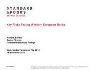 Richard Barnes, Senior Director, Standard and Poor's ... - FT Business