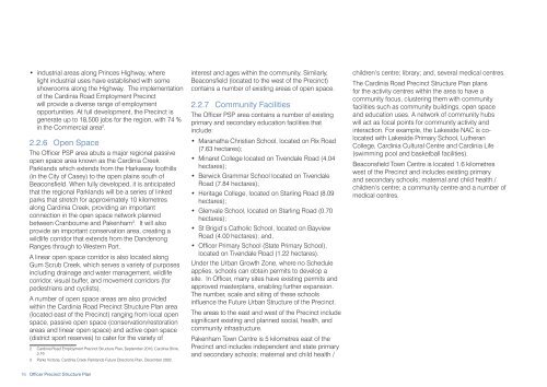 OFFICER PRECINCT STRUCTURE PLAN - Growth Areas Authority