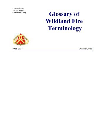 Glossary of Wildland Fire Terminology - USDA Forest Service - US ...