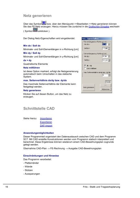 Scheiben mit Finiten Elementen SC7 - Frilo